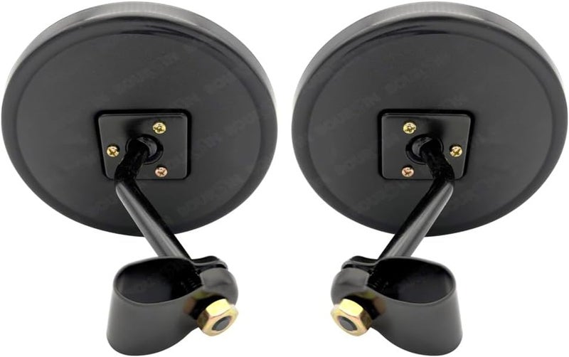 Boursin 5.7 Inch Convex Round Mirror Blind Spot For Isuzu Mitsubishi Fuso Truck Bus Atv Utv Tractor Room Adjustable Bracket 2 Pcs - Image 2